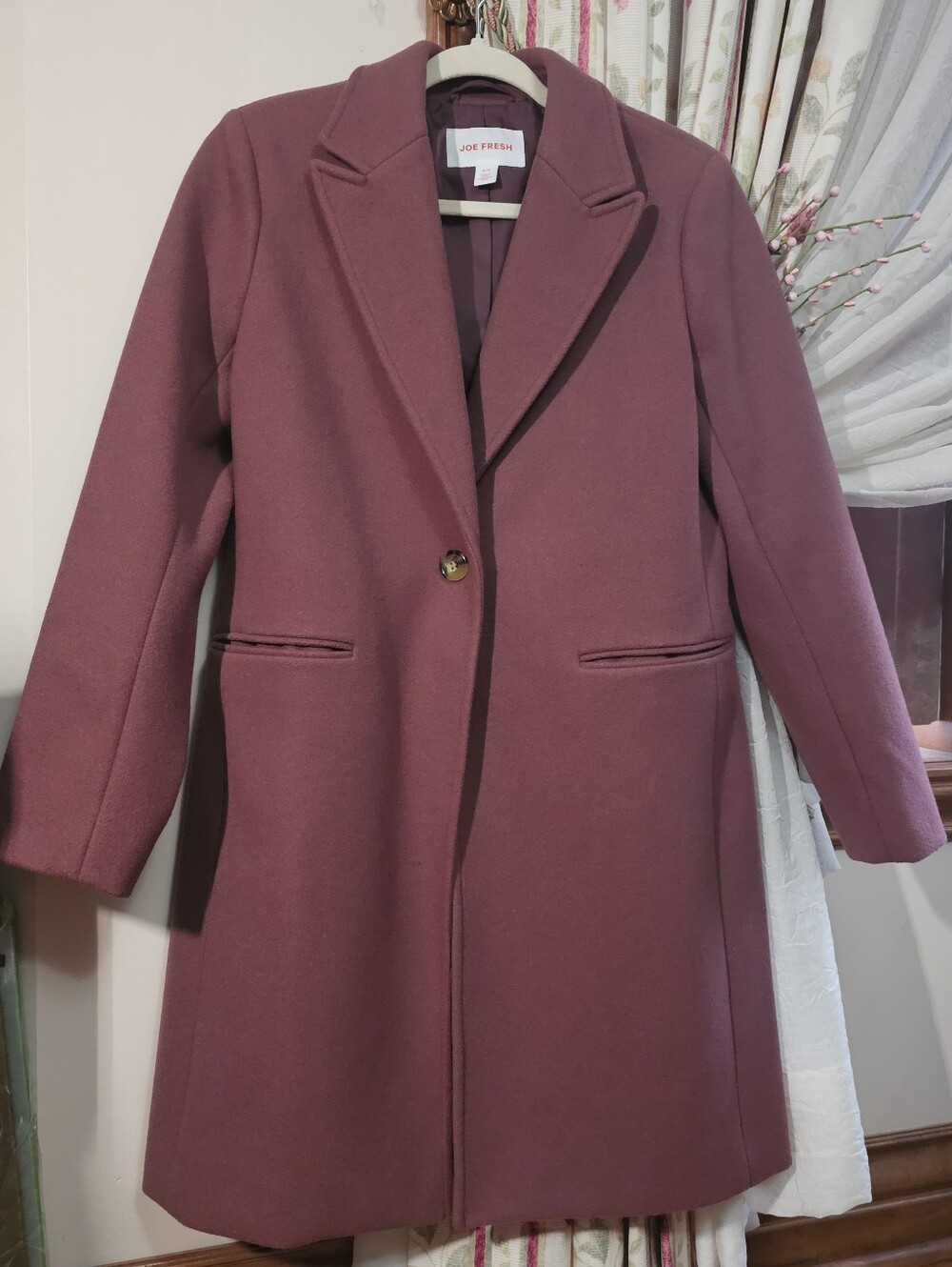 Joe Fresh Dusty Rose Long Coat